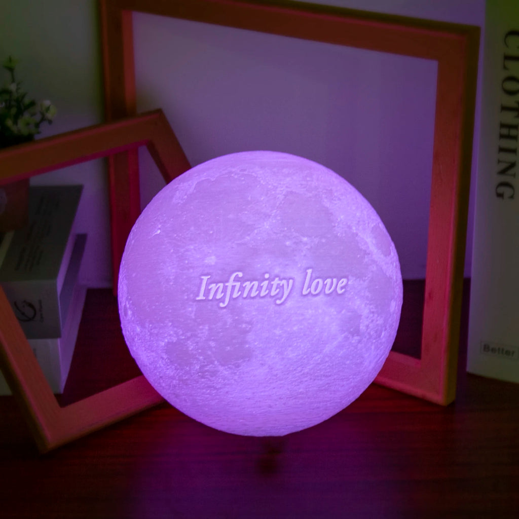 Personalized 3D Moon Lamp Anniversary Gift