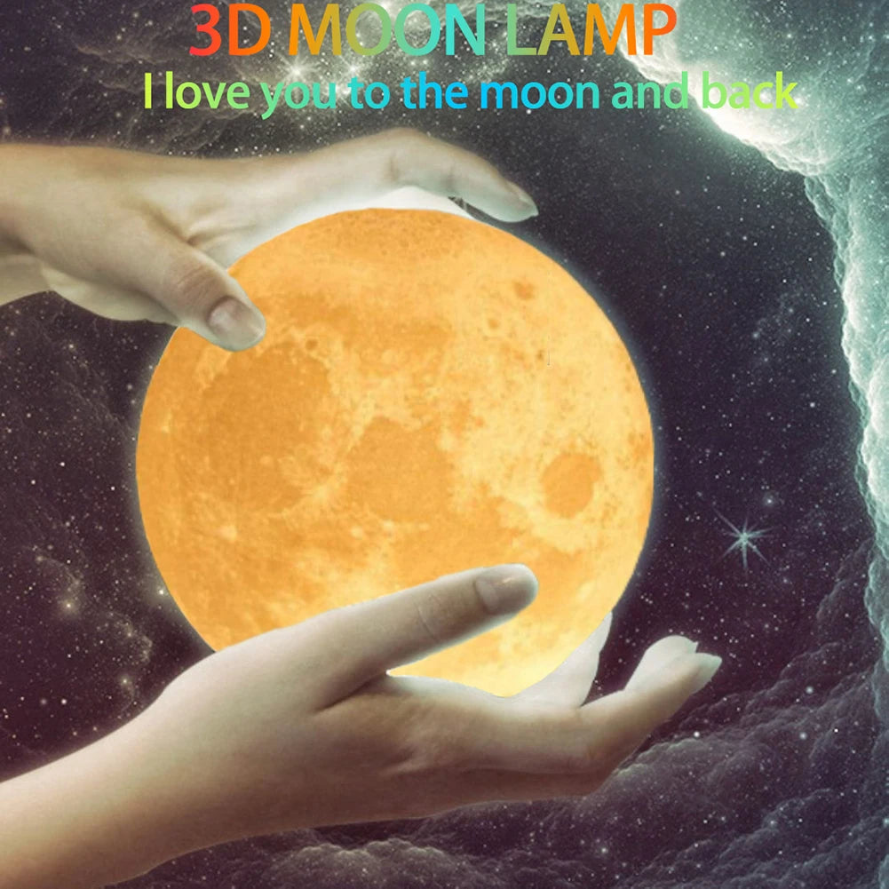Personalized 3D Moon Lamp Anniversary Gift
