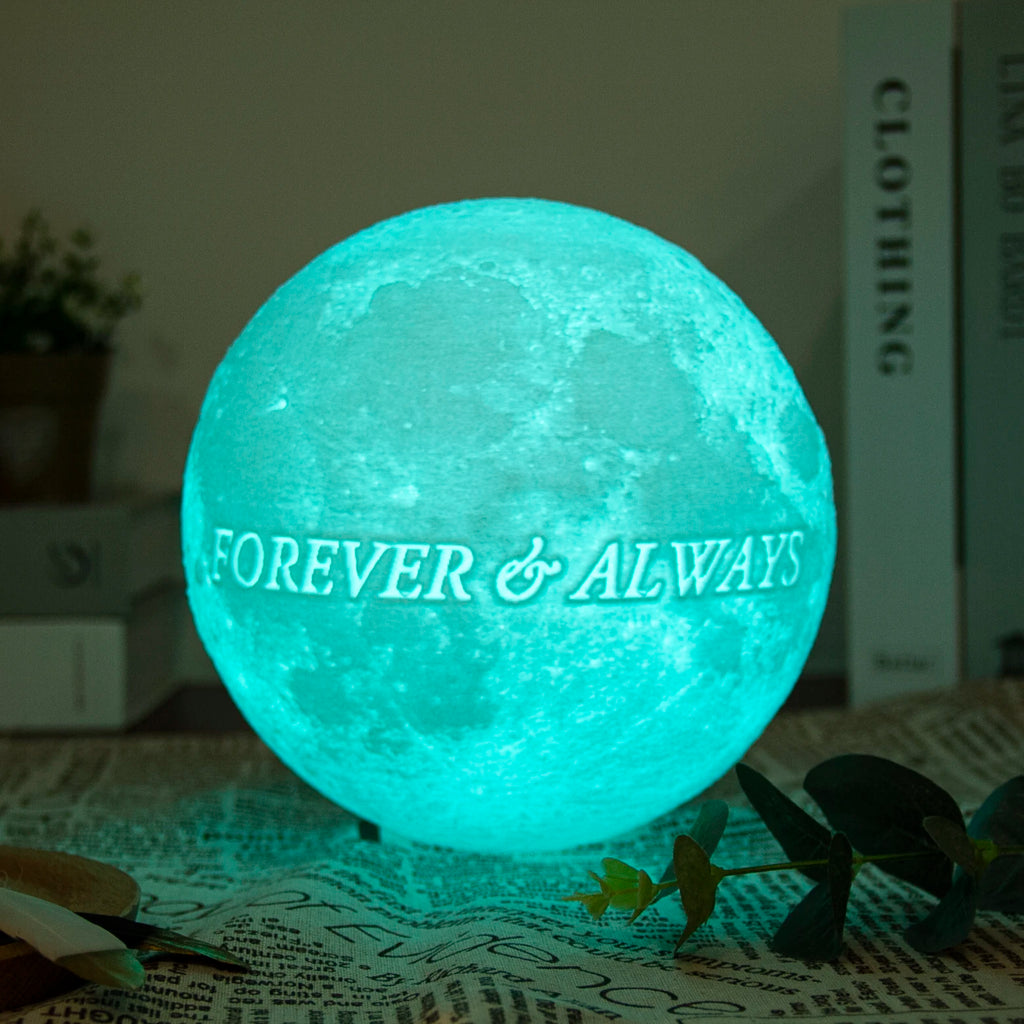 Personalized 3D Moon Lamp Anniversary Gift